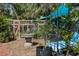 There is a yard with furniture, plants, and a fountain at 7251 Fish Farm Rd, Palmetto, FL 34221