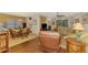 Living room and dining area combo, perfect for entertaining and Gathering gatherings at 12229 Stuart Dr, Venice, FL 34293