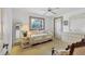 Cozy bedroom showcasing natural light and decorative floral borders at 1304 Alton Rd, Port Charlotte, FL 33952