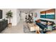 Open concept living area with a kitchen, dining space, and living room offering a spacious feel at 16646 San Nicola Pl, Bradenton, FL 34211