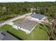 Aerial view of the new construction home and the large backyard at 2638 Hagerick Ln, North Port, FL 34288