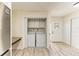 Convenient laundry room with included washer and dryer and extra storage cabinets at 3808 Cape Vista Dr, Bradenton, FL 34209