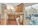 Kitchen with breakfast nook and access to the lanai and dining area at 4322 Concert St, Port Charlotte, FL 33948