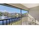 Enjoy the peaceful pond view from this cozy screened balcony at 4325 46Th W Ave # 203, Bradenton, FL 34210