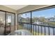 Relax on your private screened balcony with serene pond views and a water feature at 4325 46Th W Ave # 203, Bradenton, FL 34210