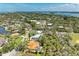 Expansive aerial shot of a waterfront neighborhood with a mix of homes and green spaces at 5223 Shadow Lawn Dr, Sarasota, FL 34242