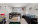 A bedroom with a bunk bed, a black dresser and soccer themed decor at 5224 58Th E Ter, Bradenton, FL 34203