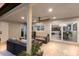 Outdoor patio featuring cozy seating and seamless access to the indoors, creating a versatile living space at 5581 Shadow Lawn Dr, Sarasota, FL 34242