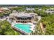 Overhead view of the pool and country club at 706 Misty Pond Ct, Bradenton, FL 34212