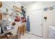 Pantry with lots of storage, shelving, and a utility sink at 706 Misty Pond Ct, Bradenton, FL 34212