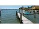 Private boat dock provides easy water access for boating and recreational activities at 7614 Peninsular Dr, Sarasota, FL 34231