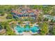 Aerial view of the community pool and lounge area at 7838 Bowspirit Way, Lakewood Ranch, FL 34202