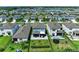 Breathtaking aerial view of a residential neighborhood featuring well-maintained homes and a serene lake at 8940 Royal River Cir, Parrish, FL 34219