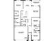 Detailed floor plan showcasing the layout of this home with bedrooms, kitchen, and living spaces at 10821 Gentle Current Way, Parrish, FL 34219