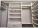 Spacious walk-in closet offering extensive shelving and hanging space for optimal organization at 1241 Riverscape St # B, Bradenton, FL 34208
