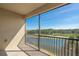 Balcony view of lake and golf course at 17118 Vardon Ter # 404, Bradenton, FL 34211