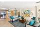 Inviting lobby with comfortable seating, stylish decor, and a view of the ocean at 1800 Benjamin Franklin Dr # B1009, Sarasota, FL 34236