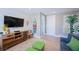 Comfortable living area with stylish decor, entertainment center, and inviting ambiance for relaxation and leisure at 2201 Avenue C, Bradenton Beach, FL 34217