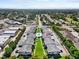 An aerial shot of the Forest Lakes community featuring the swimming pool and surrounding neighborhood at 2503 Beneva Rd # 7, Sarasota, FL 34232