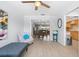 Spacious living room leading into dining and kitchen areas at 2503 Beneva Rd # 7, Sarasota, FL 34232