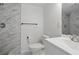 Updated bathroom showcasing marble tile, modern fixtures, and shower at 2652 26Th St, Sarasota, FL 34234