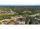 Scenic aerial view of a neighborhood showcasing lush greenery, waterways, and scattered single-Gathering homes at 31 Twig Ct, Port Charlotte, FL 33954