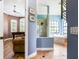 Beautiful bathroom featuring separate shower and soaking tub, along with wood floors in attached room at 312 148Th Ne Ct, Bradenton, FL 34212