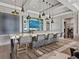 Modern bar with unique countertops, pendant lighting, and comfortable seating at 3799 Flamingo Ave, Sarasota, FL 34242