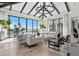 Bright living room with floor-to-ceiling windows and water views at 3799 Flamingo Ave, Sarasota, FL 34242