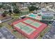 Aerial view of the community tennis courts, pool, and recreational area at 4116 43Rd W Ave, Bradenton, FL 34205