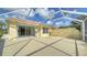 A screened-in patio featuring a view of the pool and backyard area at 5566 Avellino Pl, Sarasota, FL 34238