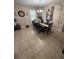 Elegant dining area with modern chandelier and stylish decor at 6121 35Th E Ct, Bradenton, FL 34203