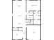 Detailed floor plan showcasing the layout of the first floor, including living spaces and kitchen at 8656 40Th E Cir, Palmetto, FL 34221
