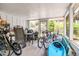 Versatile enclosed porch providing extra space for recreation and storage, all year round at 951 Varet Rd, Venice, FL 34293