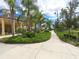 Community park featuring a shaded picnic area and walking path at 11714 Forest Park Cir, Bradenton, FL 34211