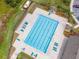 Aerial view of community pool at 14787 Gallop Run Dr, Lithia, FL 33547