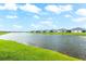 Beautiful water view from backyard, creating a serene and peaceful environment for outdoor enjoyment and relaxation at 18317 Gulf Ranch Pl, Bradenton, FL 34211