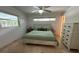 Bedroom with tile flooring, ceiling fan and decorative furnishings at 2159 Constitution Blvd, Sarasota, FL 34231