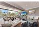 Relaxing living room with expansive windows, modern furnishings, and stylish decor at 33 S Gulfstream Ave # 306, Sarasota, FL 34236
