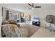 Cozy living area with a modern kitchen in background and sliding door access to patio at 3426 Brookline Dr, Sarasota, FL 34239