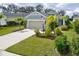Attractive single-story home with well-kept lawn, tidy landscaping, and attached two-car garage at 3631 Shimmering Oaks Dr, Parrish, FL 34219