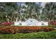 Silverleaf community sign surrounded by colorful landscaping and lush greenery at 3631 Shimmering Oaks Dr, Parrish, FL 34219