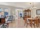 Open floor plan seamlessly connects living and dining areas at 3804 Amapola Ln, Sarasota, FL 34238