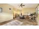 Living room with high ceilings, ample windows, and an open floor plan at 4122 Old Bradenton Rd, Sarasota, FL 34234