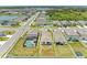 Aerial view of a home with a private, screened-in pool and spacious backyard in a desirable neighborhood at 4206 Park Willow Ave, Palmetto, FL 34221