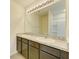 Bathroom with a double sink vanity and a large mirror and a shower/tub combination at 4206 Park Willow Ave, Palmetto, FL 34221