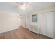 Clean, simple bedroom with ample closet space, a console table and light-colored walls to promote a bright, airy feel at 4570 Pinebrook Cir # 508, Bradenton, FL 34209
