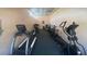 A fitness center featuring treadmills and elliptical machines, offering residents a convenient workout space at 4570 Pinebrook Cir # 508, Bradenton, FL 34209