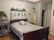Comfortable bedroom with stylish decor and accent wall at 4802 51St W St # 1724, Bradenton, FL 34210