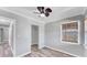 Bedroom with laminate flooring and walk in closet at 513 25Th W Ave, Bradenton, FL 34205